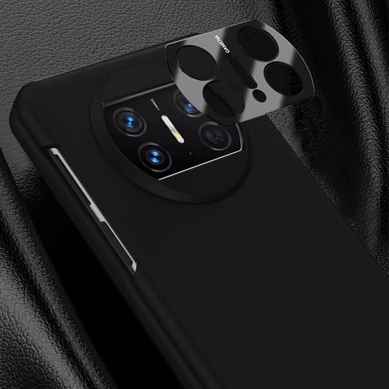 MARGOUN for Huawei Mate X3 Case Flip Cover 7.85 inch with Screen Protector, Skin-feel Shockproof Full Coverage Phone Case (Black)